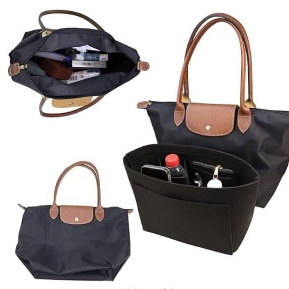 Purse Organizer Insert for Le Pliage Handbags Insert Organizer- Felt Size Medium - Picture 1 of 8